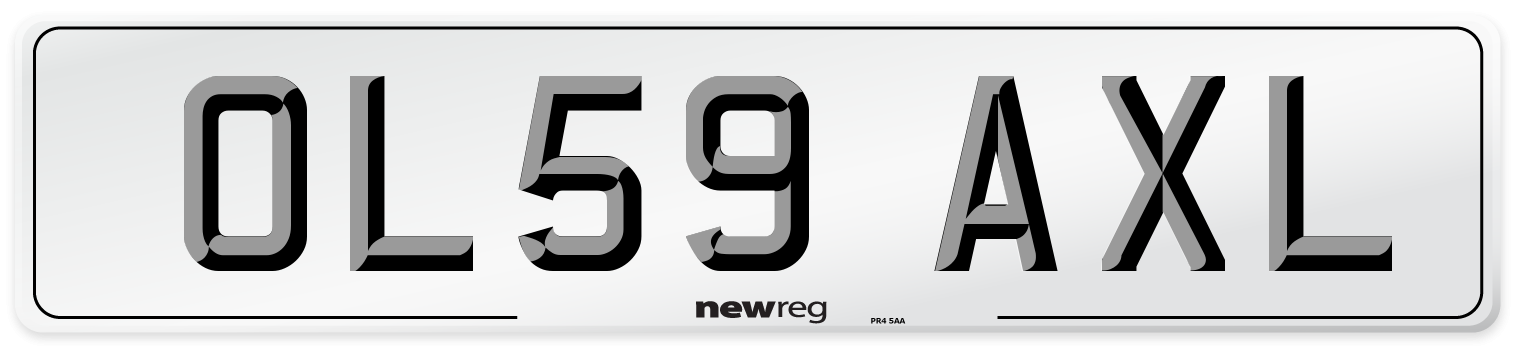 OL59 AXL Number Plate from New Reg